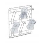 KitchKing Stainless Steel Wall Mounting Glass Stand/Water Glass Holder for Kitchen / 6 Glass Storage Wall Hanging Glass Stand, Chrome Plated (10 X 10 X 6 inch)