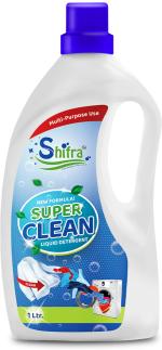 Shifra Super Clean Multipurpose Floral Liquid Detergent For Both Bucket And Machine Wash, 1 Ltr