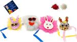 Kavim Kids RAKHI 23354 Plastic (PVC) Rakhi Set (Fancy Emoji Rakhi for kids 4 set n Greeting Card Roli chawl)