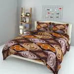 La elite Polar Fleece AC Blanket cum Winter Warm Bedsheet With 2 Pillow Cover For Queen Bedsize Size 90x90 Inches Color Green