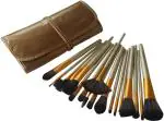 Dream Maker DM-128 Beige Makeup Brush 18 Piece