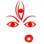 Shivoid Shivoid - Linga bhairavi Sticker for Wall, Car & Door | Isha Foundation | (11 x 8.7 cm Small, Red)