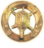 PK Enterprises Gold Brass Turtle Vaastu Fengshui Tortoise For Career