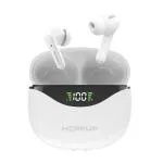 HOPPUP AirDoze D50 Earbuds with upto 50H Playtime, ENC, Gaming Mode & Made In India Bluetooth Headset (White, True Wireless)