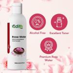 Edith Naturals Rose Water Toner With Vitamin C, Hydrates Skin, For Men & Women Men & Women (100 ml)