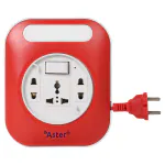 Aster 2 Pin Extension Cord, Box, Power Strip with Power Indicator, Master Switch, Surge and Spike Guard Extension Board, Suitable for Home and Office Use, 7 Meter Heavy Duty Cable.