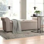 IMMI FURNITURES Landaverde Upholstered Flip top Storage Bench 2 Seater Sofa Couch Poufffe Storage Ottoman