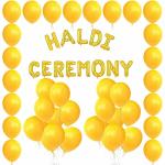 GROOVY DUDZ Haldi Ceremony Decoration For Wedding Decoration Haldi Ceremony Decoration (Pack of 51)
