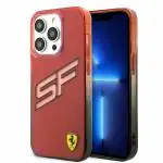 CG MOBILE SAS Ferrari iPhone 15 Pro Case [Official Licensed] Transparent Initials & Gradient Case | IML Case with SF Logo | Protective Case/Cover Designed for iPhone 15 Pro (6.1-Inch) 2023 - Red