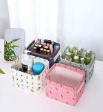 Foldable Storage Box Canvas Fabric Baskets For Organizing With Handles, Rectangle Small Storage Box, Cube, Foldable Multipurpose Storage Box, Closet, Desk, Baby Storage Organizer