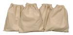 Arka Home Products Cotton Reusable Multipurpose Drawstring Bags (Set Of 4)