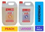 go go Gentle Liquid Soap 5 Liter ( Pack of 2) Lavender and Peach
