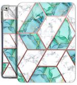 Caseelo Printed Flip Case for Apple iPad 7.9 Inch Mini 5 / Mini 4 / Mini 3 / Mini 2 / Mini 1 Generation [ iPad Mini 1st / 2nd / 3rd / 4th / 5th Gen ] TPU Slim Cover & [ Adjustable Viewing Angle Stand ] ( Marble Green )