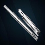 Harrison Telescopic Ball Bearing Eco Slide 0998 | Drawer Channel Stainless Steel | 14 inch Soundless Modular Kitchen Drawer Slides | Rust Free | Load Bearing Capacity 35 kg | Furniture Hardware