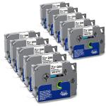 HAIDERY HARDWARE AUTM Pristar Multicolor Compatible Label Tape Replacement for Tze-231 Tze231 Tz Tape Laminated White for Brother P Touch Label Maker PTH110 PT-H100 PT-D200 (12mm 0.47 ) (Pack of 10)