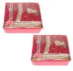 BB BACKBENCHERS Saree Cover/ Saree Bag/ Storage Bag/ Clothes Cover/ Saree Organizer With Transparent With Two Side Zipper, Pink