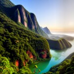 Love Creation 12x18 Size poster print for creative wall art- mystic-mountain-range-print-7671(Non Sticker)