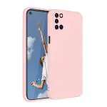 LIRAMARK Silicone Soft Back Cover Case for Oppo A52 / Oppo A72 / Oppo A92 (Silicone Pink)