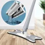 BHERUBANDH x mop | 360Degree Flexible Head, Wet and Dry mop | Floor Cleaning Hands-Free Squeeze Microfiber Flat Mop