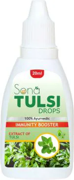 SONA HEALTHCARE Tulsi Drops For Natural Immunity Boosting & Cough And Cold Relief- 20 ml (Pack of 1 )