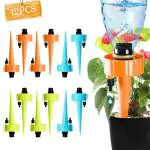 Hasthip Blue, Green, Orange Drip Water Spikes Taper Watering Plants Automatic Houseplant (Pack Of 12)