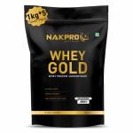 NAKPRO Gold Whey Protein Concentrate | Easy Digesting Protein Supplement Powder (5 Kg, Unflavored)