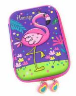 Mistazzo Stylish Flamingo Pencil Case Geometry Box Large Size For School Boys Girls Kids