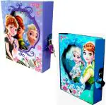 Technochitra Frozen Different Colors Lock Diaries (Pack Of 2)