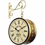 Vintage Clock Iron Handcrafted Double Side Wall Clock 8 INCH / 20 x 20 cm (VC-65090-8-RR)