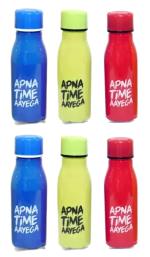 arvanaindia Multicolor Plastic Water Bottles - 750 Ml (Pack Of 12)