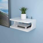 Setup Box Stand/Set Top Box Stand Wall Mount for Home Wall Shelf White