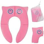 Zollyss Pink Folding Portable Potty Training Toilet Seat For Babies, Toddlers And Kids