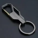 NAXIS Car Key Chain Key Ring Business Keychain for Men, Black and Gold