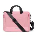Probus 14 Inch Multi Pocket Slim Laptop Bag With Shoulder Strap - Messenger Bag (Pink, 14 inch)