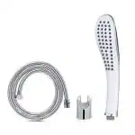 Imaashi Fish Hand Rain Spray/Fall Handheld Shower Head Water Saving Leak Free Anti-Blocking Nozzle With 1 Meter Stainless Steel Shower Tube & Wall Hook Faucet Set