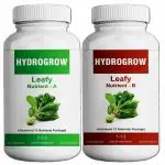 Garden Genie Leafy Hydroponics Nutrients (2 Part - A & B), Supplies Complete Nutrition for Lettuces, Spinach and Exotic Greens, Suitable for All Leafy Vegetables for Hydroponic Solution, 1 Liter Each