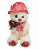 Tickles Plush Teddy with Rose Washable Stuffed Toy 30 cm 24M and Above