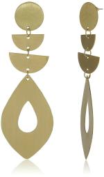 Madame Glass Pewter Thread Wrapped Stone Earrings