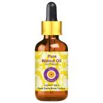 Deve Herbes Pure Walnut Oil (Juglans regia) with Glass Dropper Natural Therapeutic Grade Cold Pressed 30ml