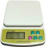 INDICUL Electronic Compact Digital Kitchen Weighing Scale for Shop, Food Bakery White