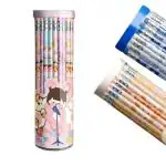 SAMVARDHAN Cute Pencil for Kids, Stylish Pencils Stationary Kit Space Pencil Set with Erasers for Kids, Pencil for Drawing and Shading, Birthday Return Gift, Stationary Set 30 Pcs Box Set (Candy)
