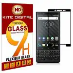 Kite Digital BlackBerry KEY2 Black 5D Premium Tempered Glass Screen Protector Slim 9H Hard 2.5D