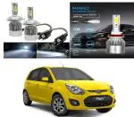 Feelitson White Car C6 H4 Compact Design 36W/3800Lm Led Headlight For Ford Figo Old (Pack Of 2)