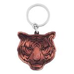GCT Tiger Face | Lion Head (KC-0197) Copper Metal Keychain for Car Bike Men Women Keyring