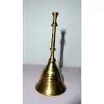 VRINDA METAL ART Traditional Brass Bell/Ghanti for Pooja/Worship for Temple Home inch Plain