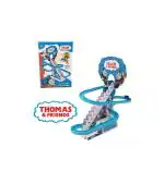 NAVRANGI Thomas and Friends Track Train Climbing Stairs Train LED Light Music Train Set