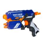 Shivsoft Foam Blaster Gun Toy, Safe and Long Range Shooting Gun, (10 Foam Bullets and 10 Suction Dart Bullets)-Set of 2, Blue, Multicolor (7036)