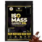 WellsPro ISO MASS XXL Mass / Weight Gainer Swiss Chocolate Whey Protein Powder 1kg