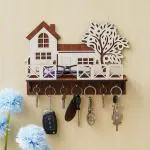 Webelkart Premium Wooden House Keys Hanger Key Holder for Home/Office Decor, Key Holder for Wall Decor
