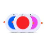 Murphy 7W 3-in-1 Round LED Red, Blue and Pink Conceal Panel Light Color Changing Light